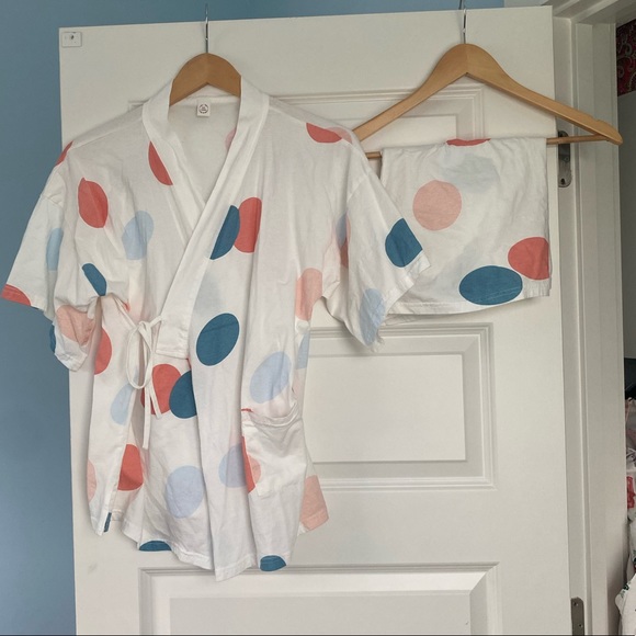 Cotton Kimono Pajamas - Picture 2 of 5